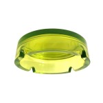 Scrumiera rotunda din sticla, Selena, 10.5 cm, culoare verde